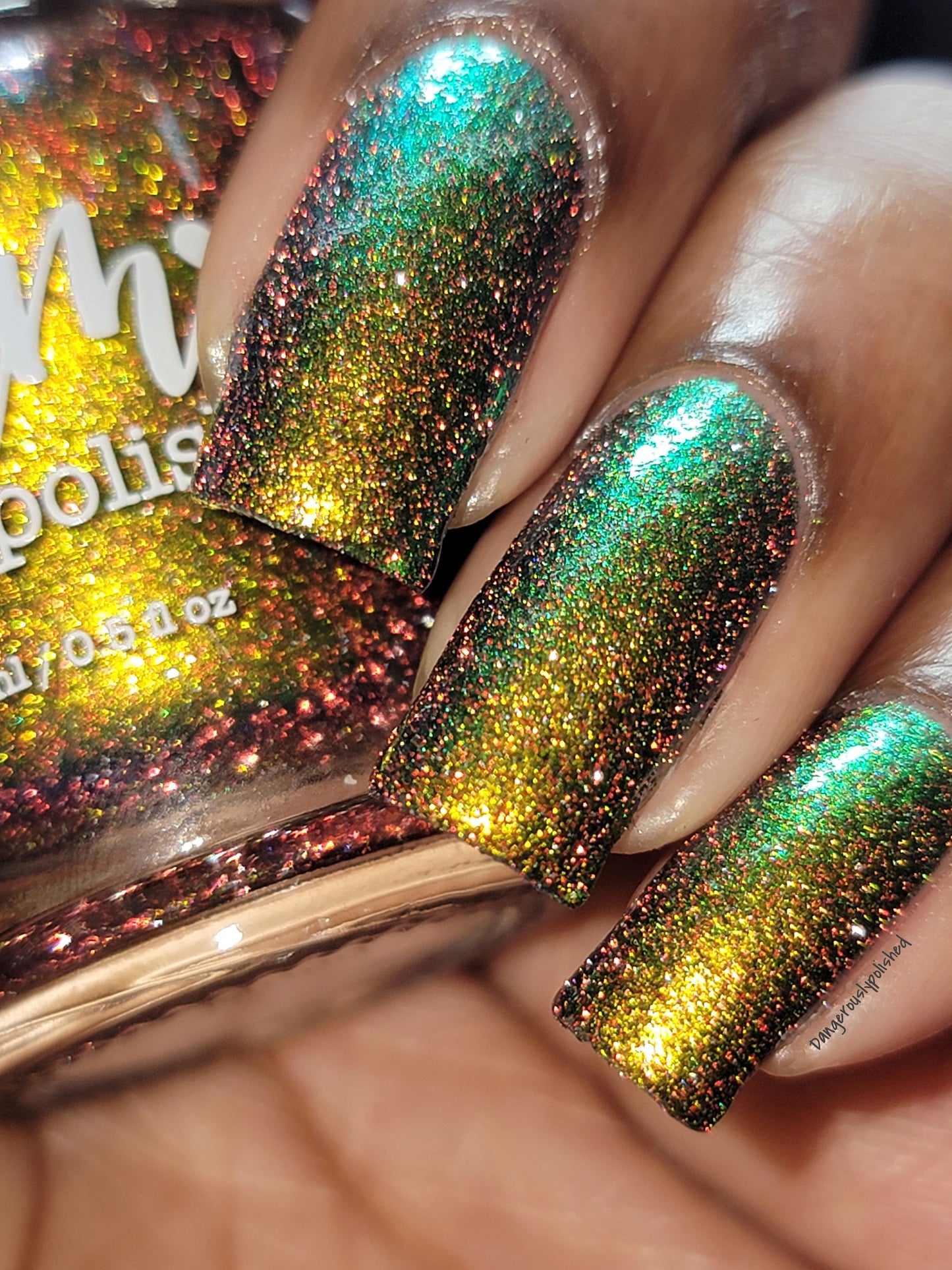 Mood - Green/Gold/Orange/Red Multichrome Reflective Nail Polish - Dam