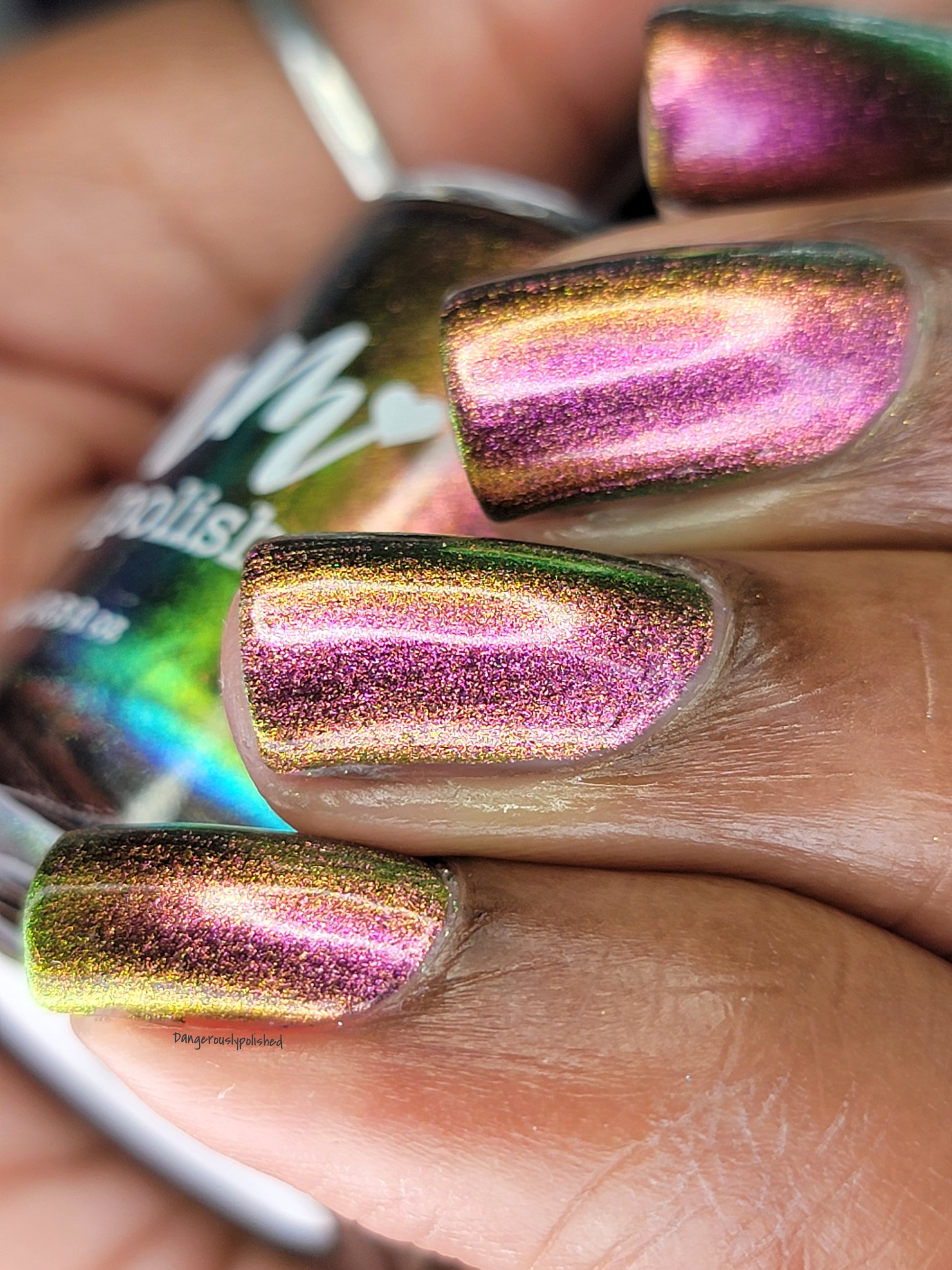 Not Feelin' It - Red/Orange/Green/Blue Multichrome Nail Polish - Dam