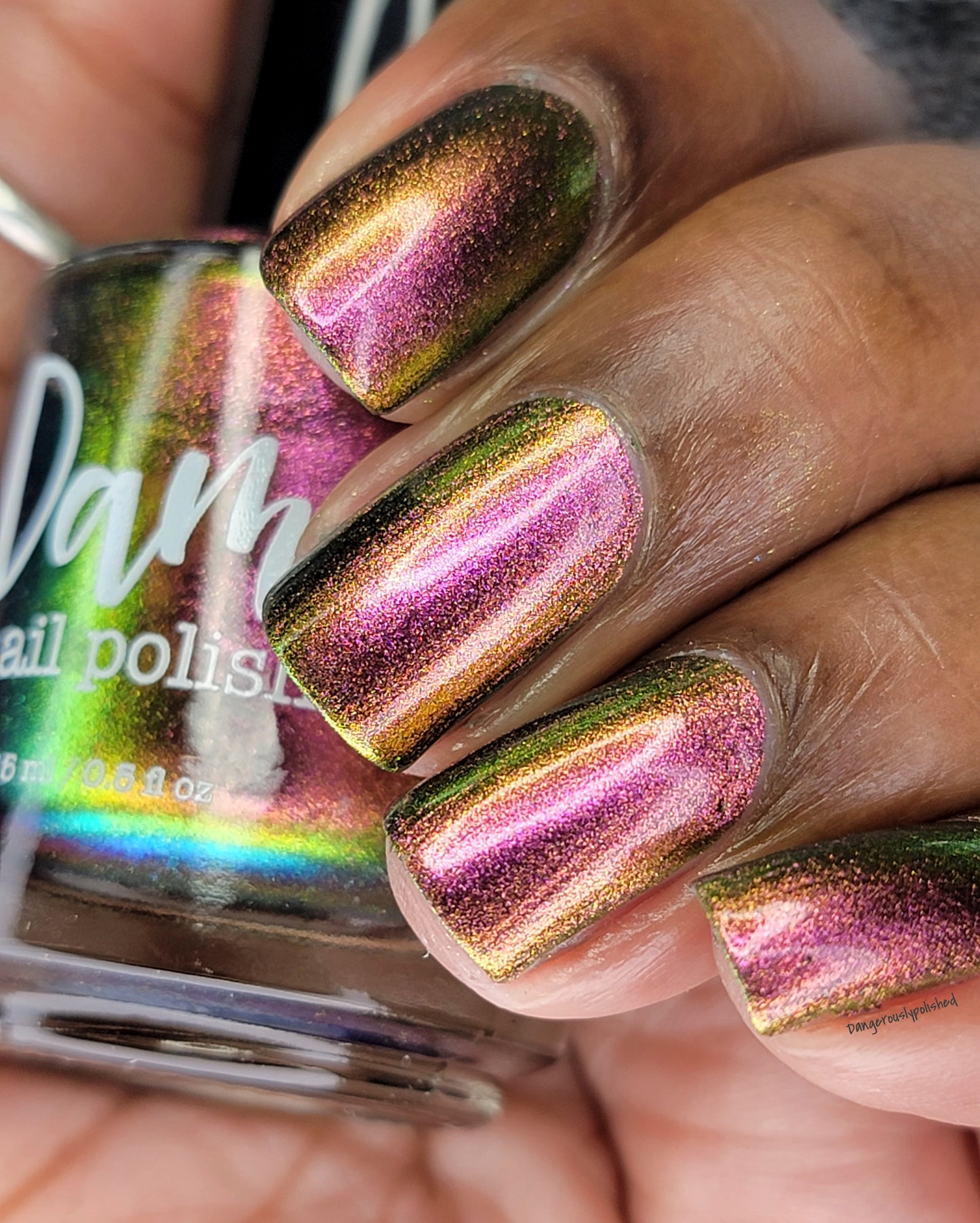 Not Feelin' It - Red/Orange/Green/Blue Multichrome Nail Polish - Dam