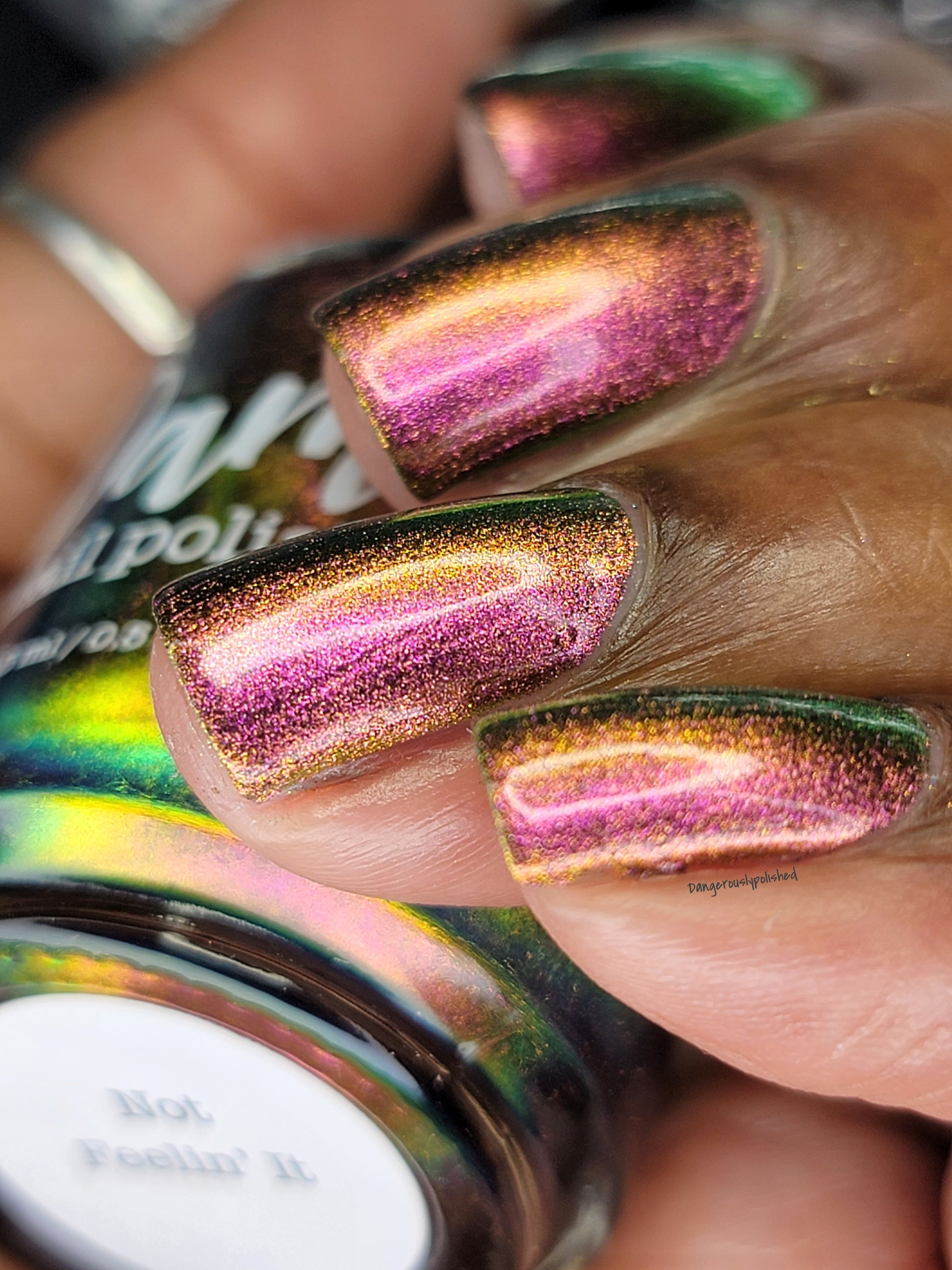 Not Feelin' It - Red/Orange/Green/Blue Multichrome Nail Polish - Dam