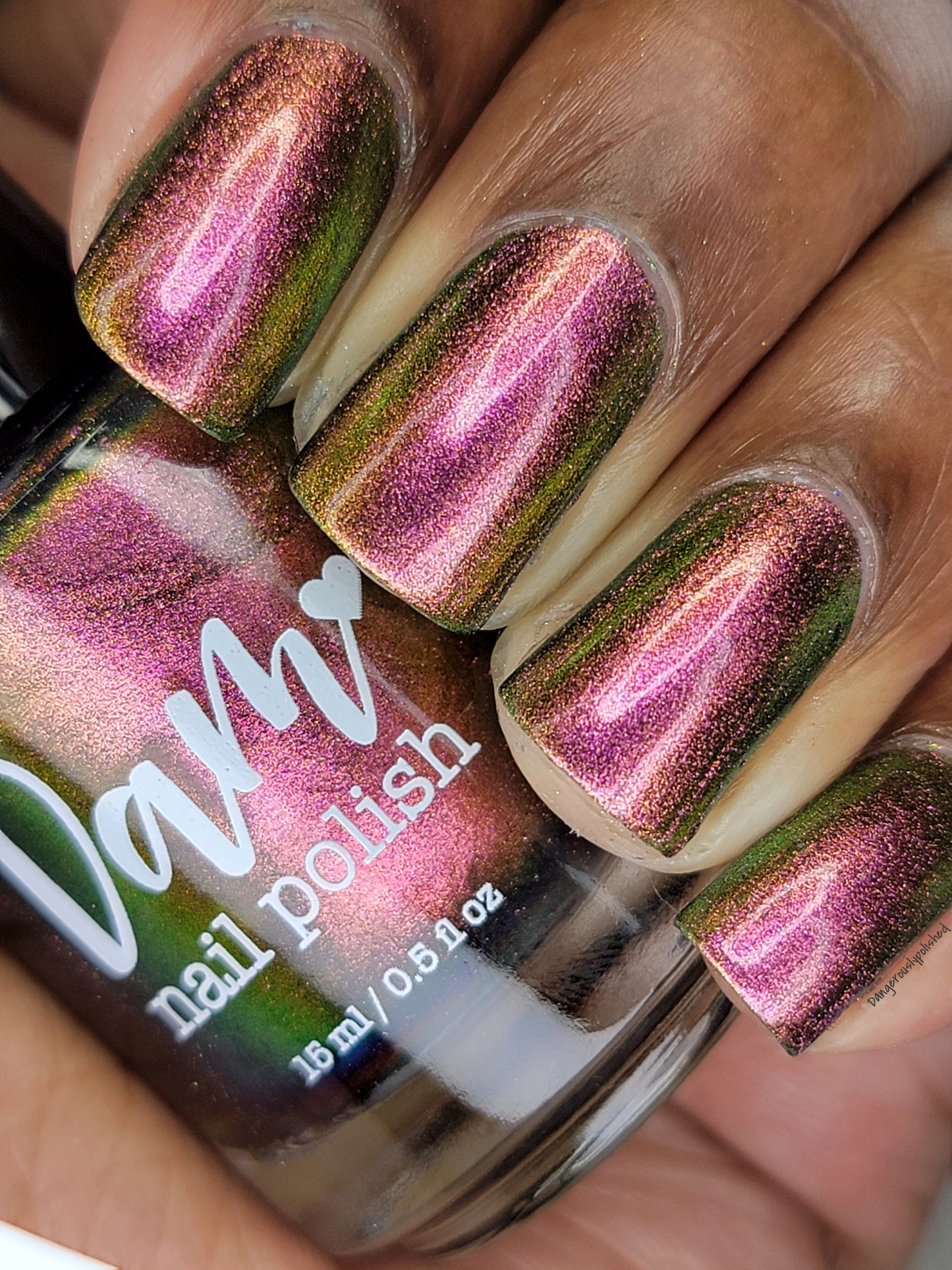 Not Feelin' It - Red/Orange/Green/Blue Multichrome Nail Polish - Dam