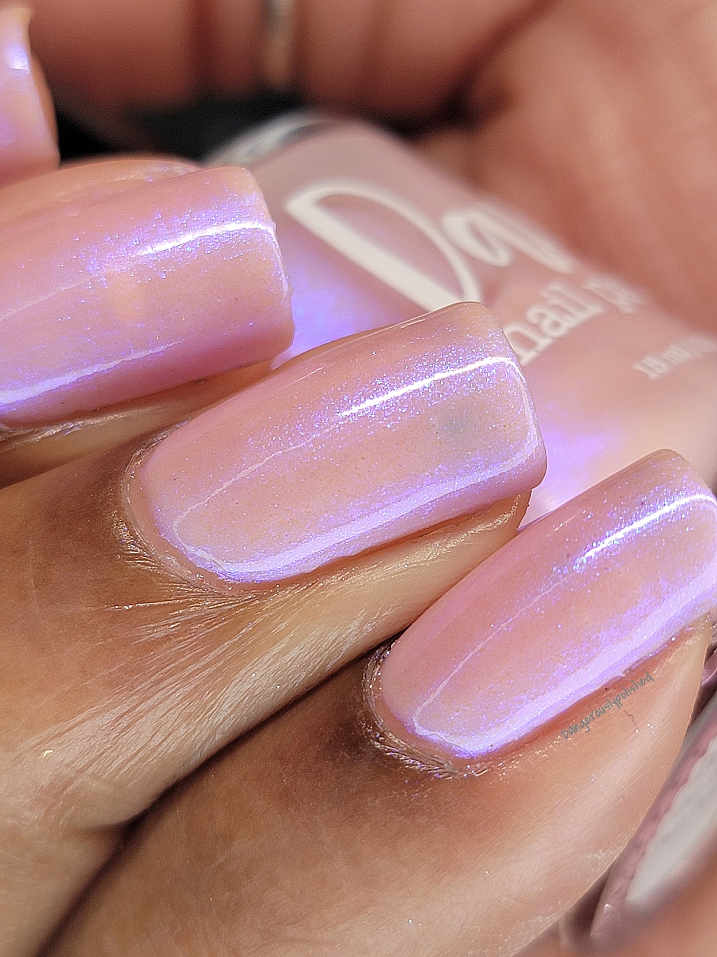 A Whimsical Dream - Pink Tinted Shimmer Nail Polish - Jan 2023 Polish of the Month