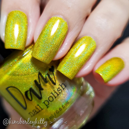 Yep It’s Yellow - Seriously Rainbows - Holographic Nail Polish - Dam Nail Polish