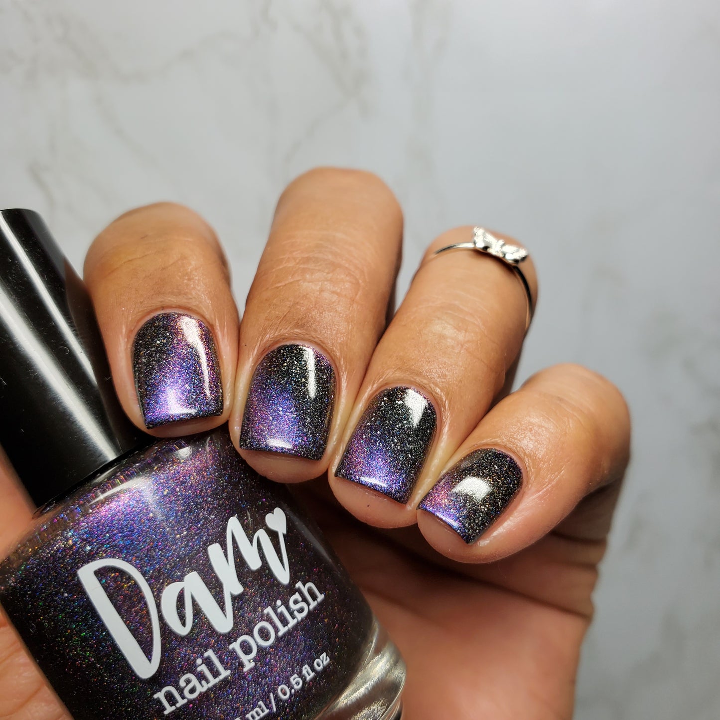 Supernova - Purple/Pink/Bronze Magnetic Holographic Nail Polish - Astronomical 2 Collection - Dam