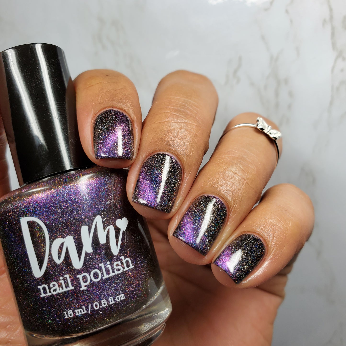 Supernova - Purple/Pink/Bronze Magnetic Holographic Nail Polish - Astronomical 2 Collection - Dam