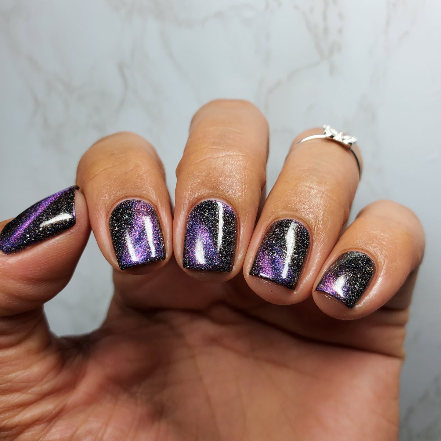 Supernova - Purple/Pink/Bronze Magnetic Holographic Nail Polish - Astronomical 2 Collection - Dam