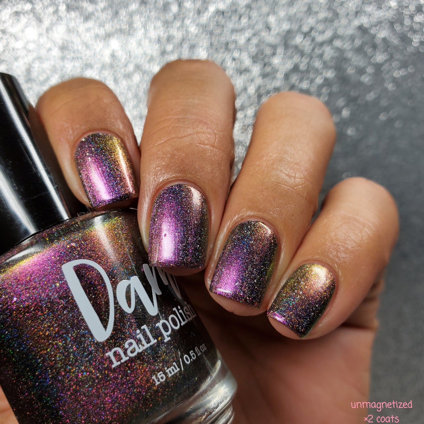 Pulsar - Pink/Bronze/Green Magnetic Holographic Nail Polish - Astronomical 2 Collection - Dam