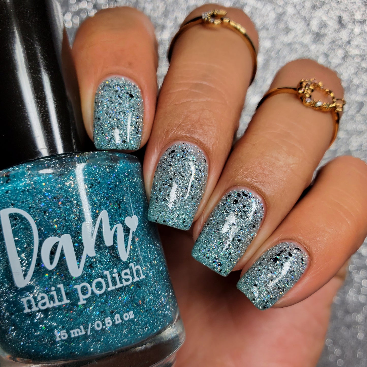 Sarah - Survivor Series - Teal Thermal Reflective Glitter Nail Polish - Dam