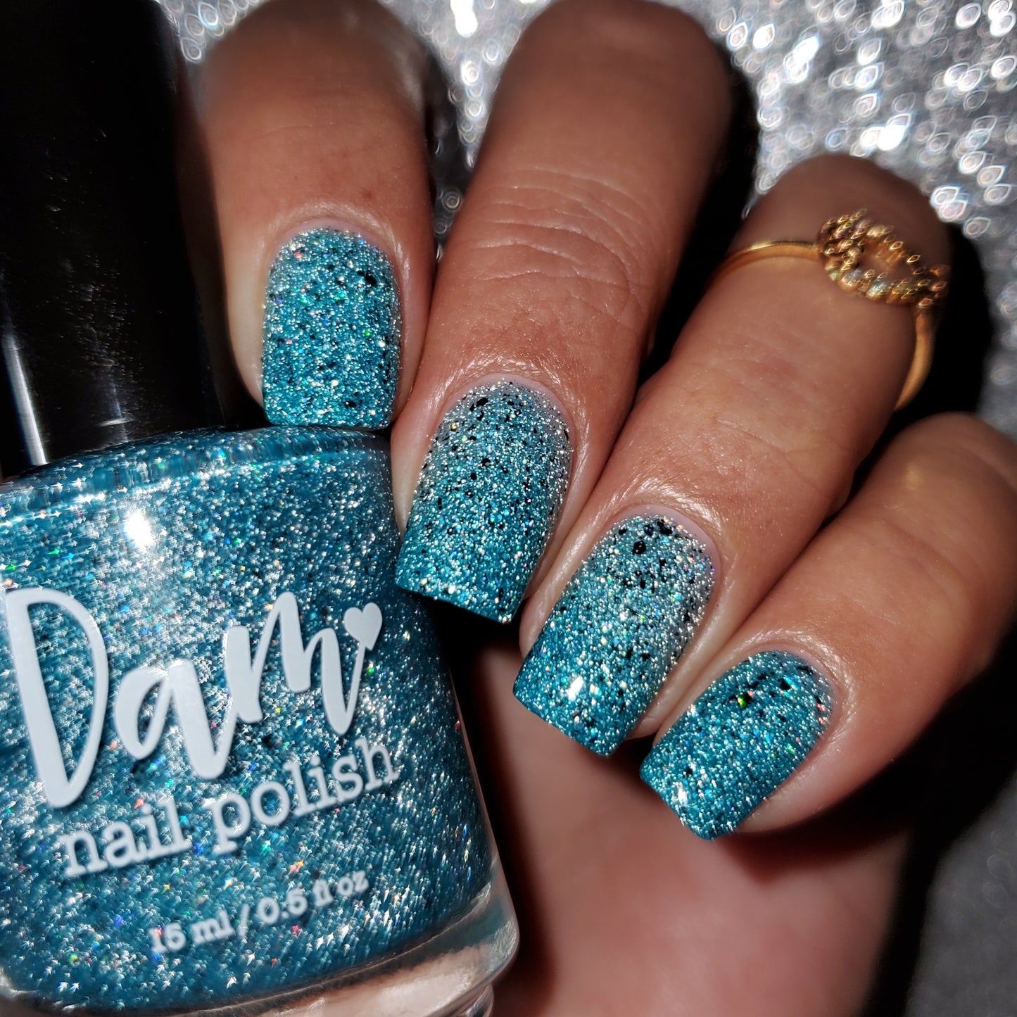 Sarah - Survivor Series - Teal Thermal Reflective Glitter Nail Polish - Dam