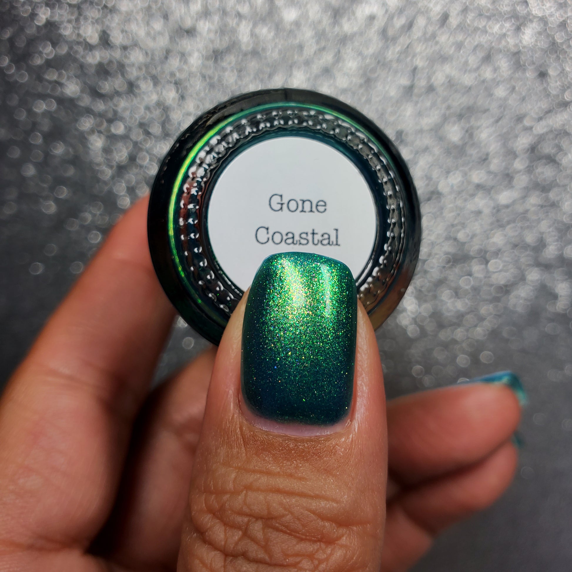 Gone Coastal - Blue Shimmer Nail Polish - Dam