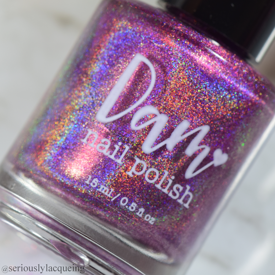 Positively Purple - Seriously Rainbows - Holographic Nail Polish - Dam Nail Polish