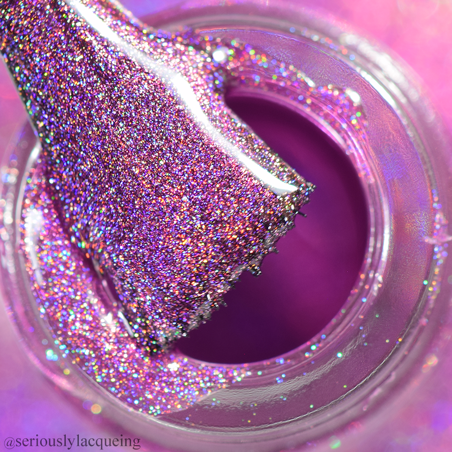 Positively Purple - Seriously Rainbows - Holographic Nail Polish - Dam Nail Polish