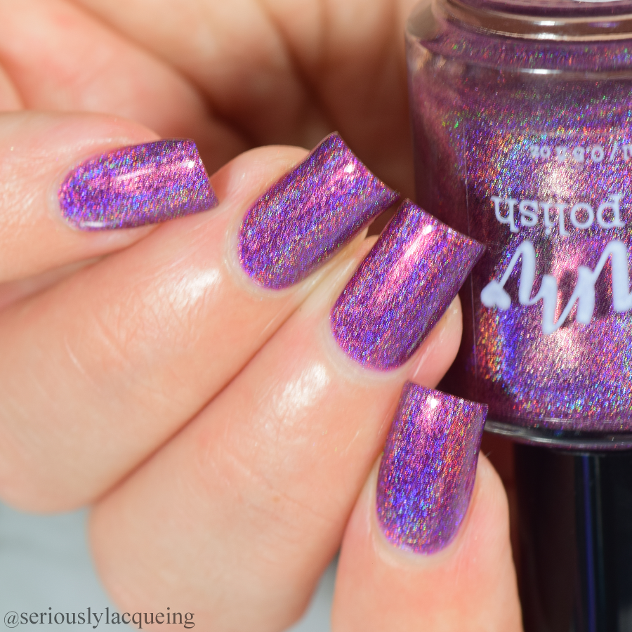 Positively Purple - Seriously Rainbows - Holographic Nail Polish - Dam Nail Polish