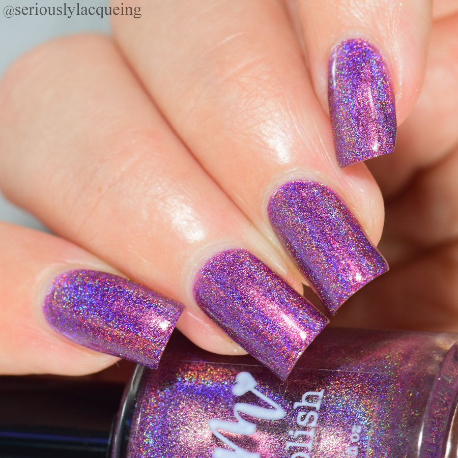 Positively Purple - Seriously Rainbows - Holographic Nail Polish - Dam Nail Polish