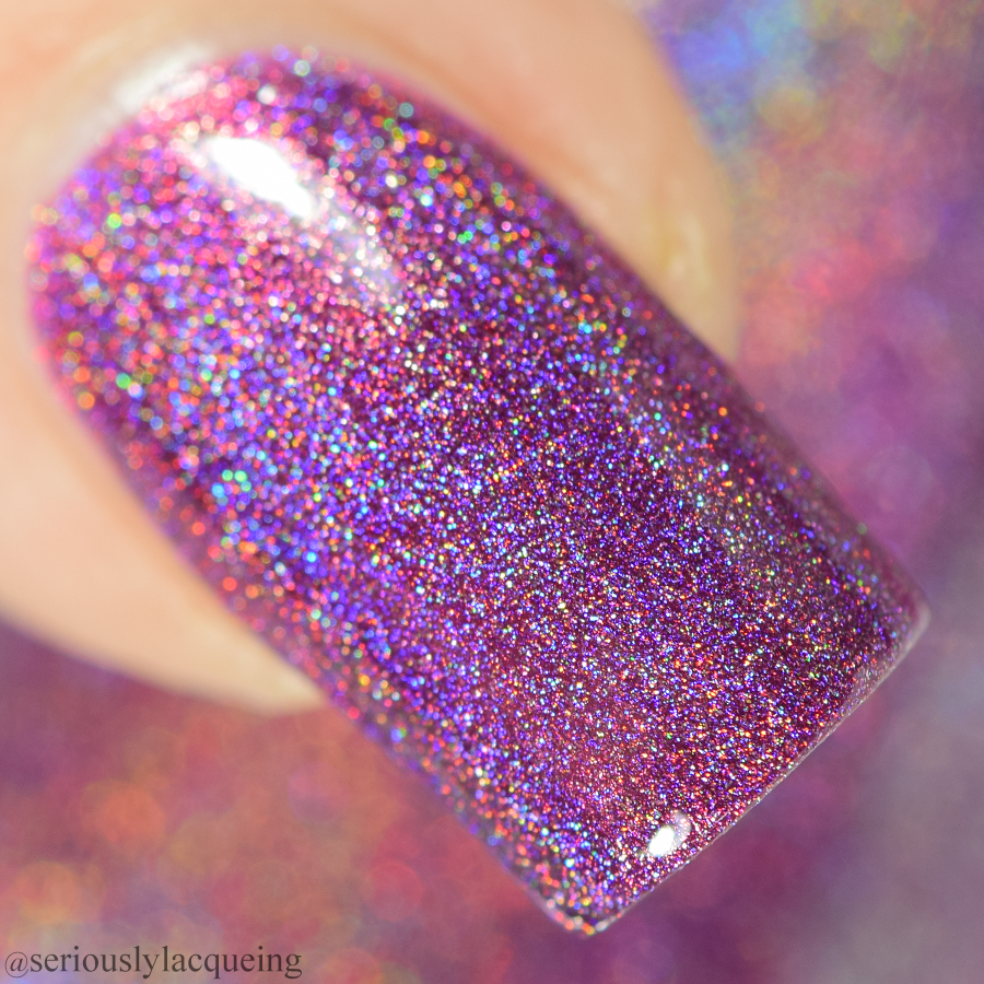 Positively Purple - Seriously Rainbows - Holographic Nail Polish - Dam Nail Polish