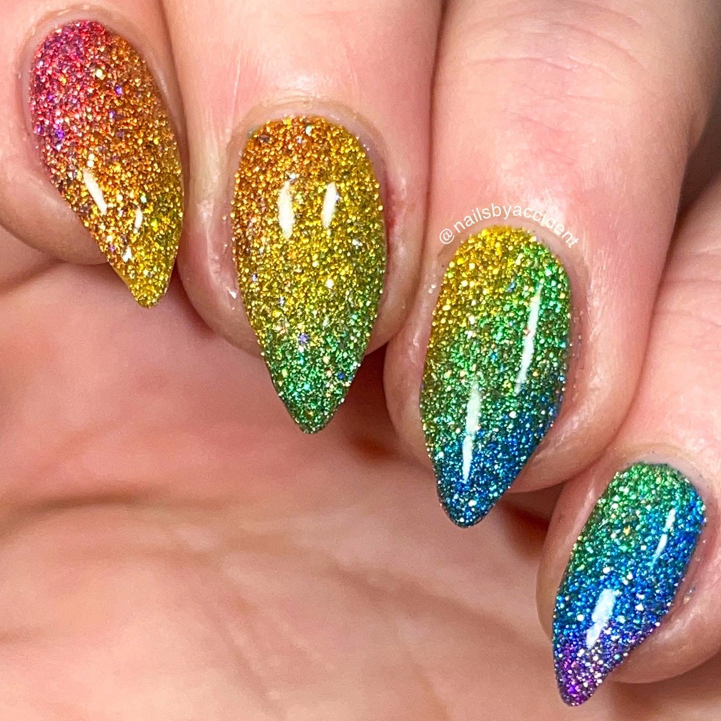Jams & Jellies Collection - Rainbow Reflective Glitter Nail Polish - Dam