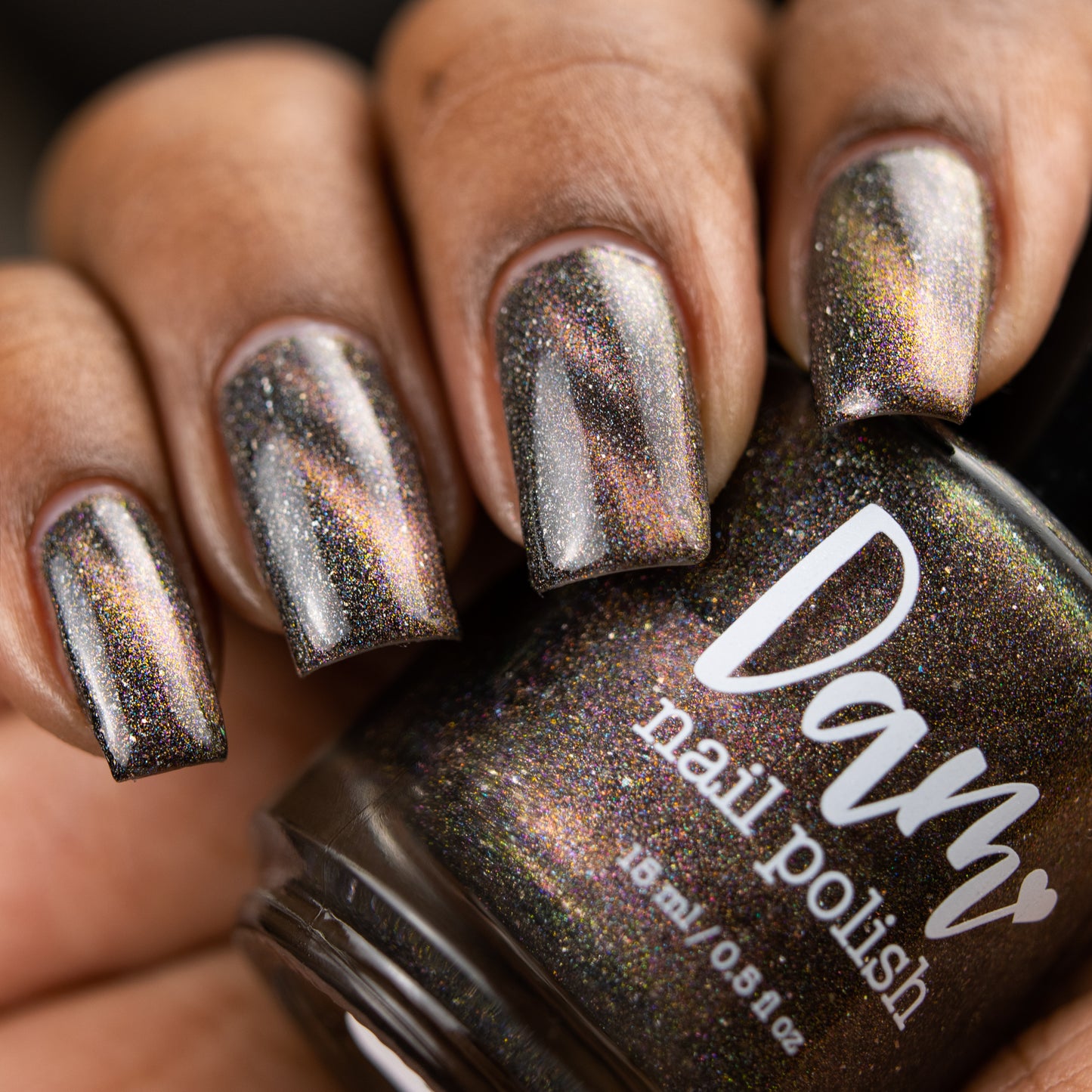 Blazar - Rose Gold/Bronze/Green Magnetic Holographic Nail Polish - Astronomical 2 Collection - Dam