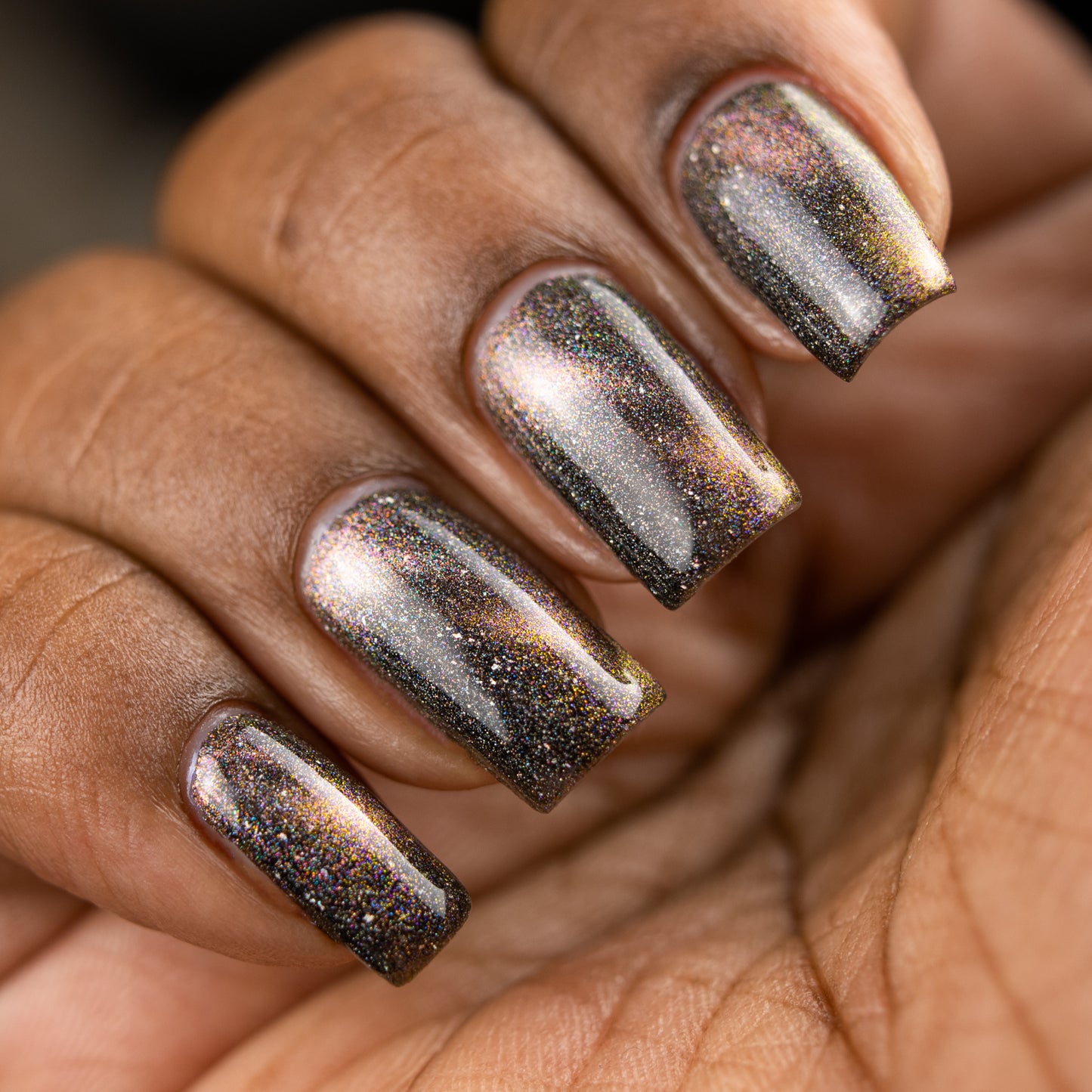 Blazar - Rose Gold/Bronze/Green Magnetic Holographic Nail Polish - Astronomical 2 Collection - Dam