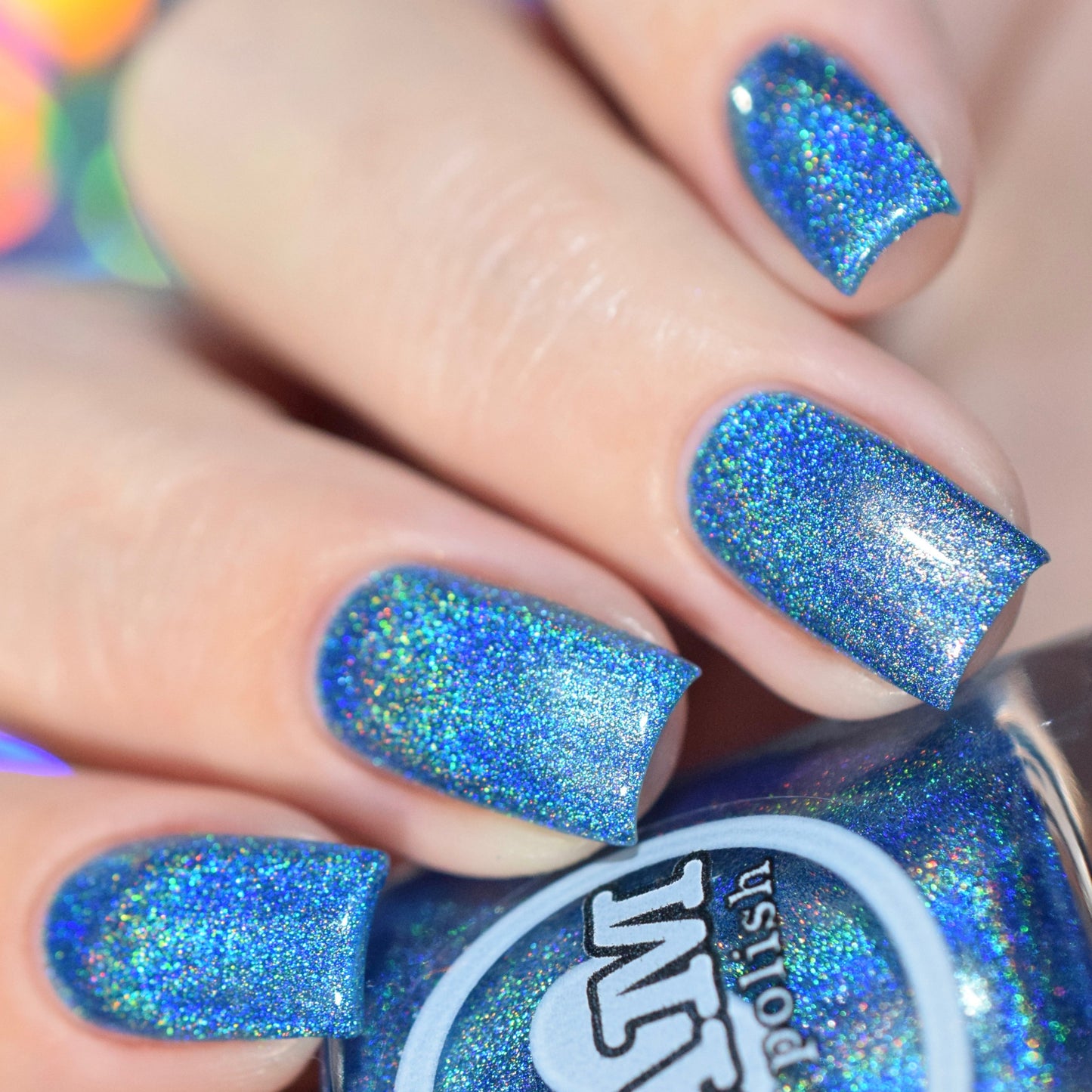 Aquamarine - Blue Holographic Polish - Gemstone Collection Pt. 1 - Dam Nail Polish