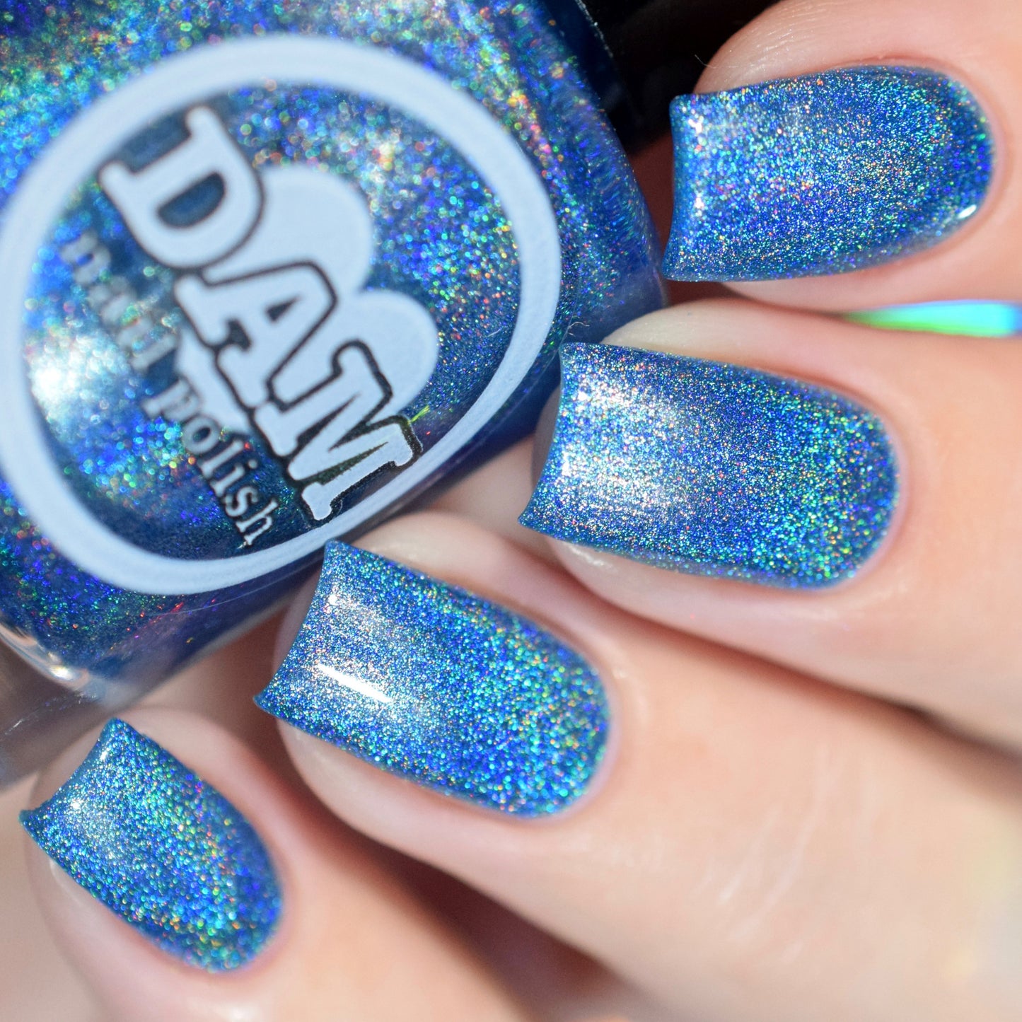 Aquamarine - Blue Holographic Polish - Gemstone Collection Pt. 1 - Dam Nail Polish