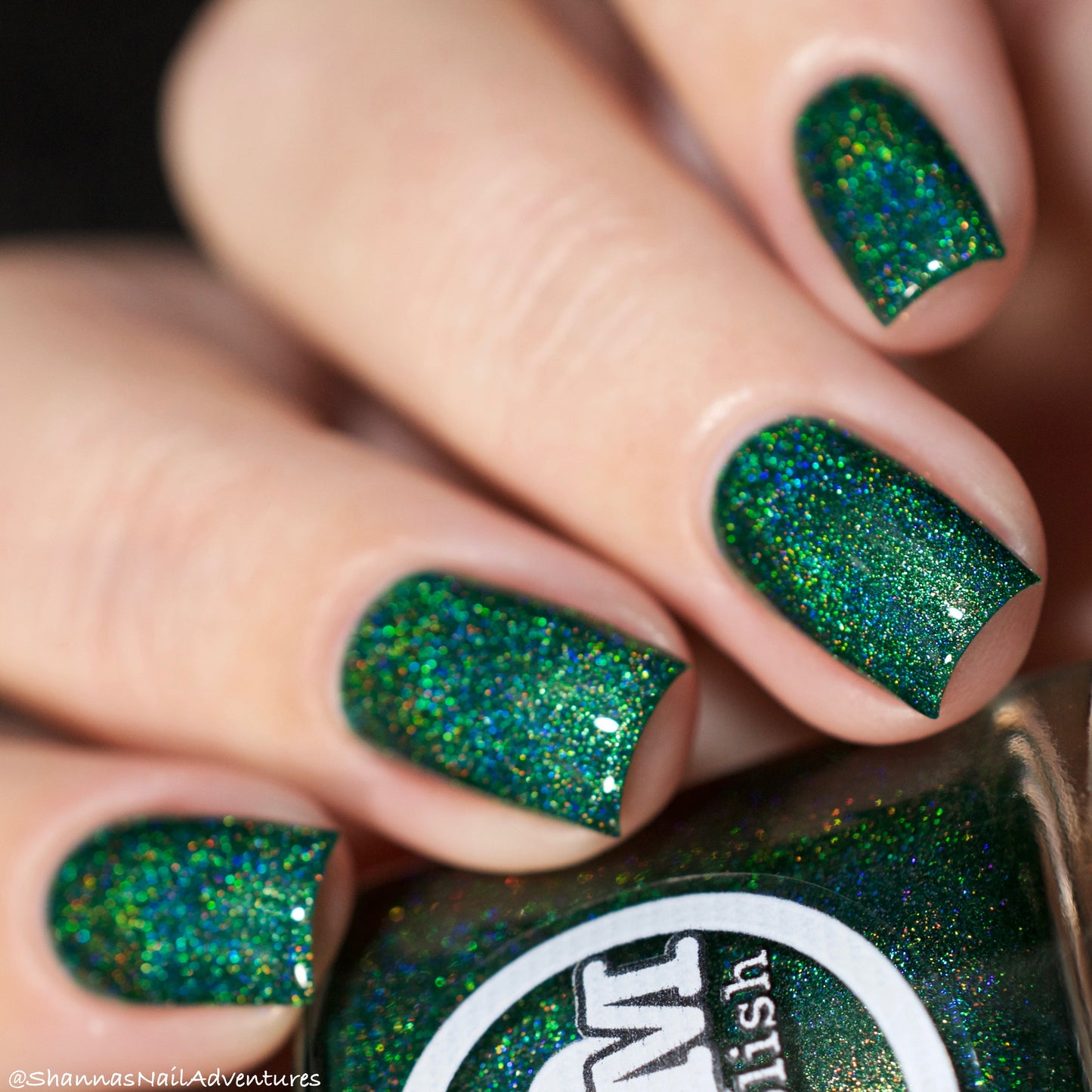 Emerald - Green Holographic Polish - Gemstone Collection Pt. 2 - Dam Nail Polish