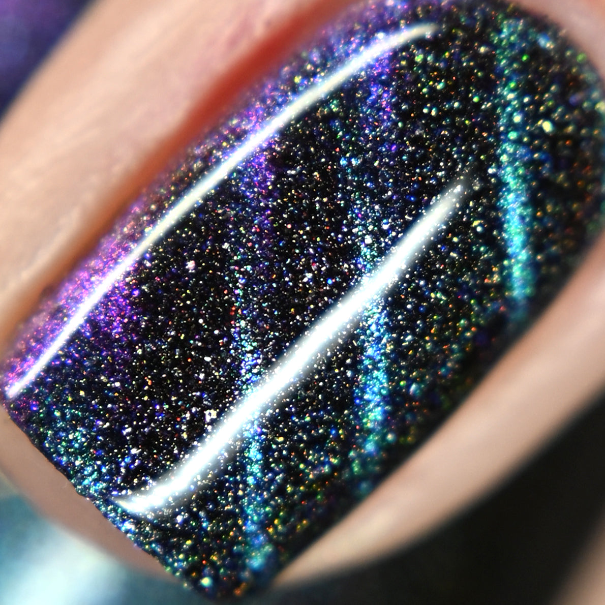 Blitzar - Blue/Purple/Gold Magnetic Holographic Nail Polish - Astronomical Collection - Dam