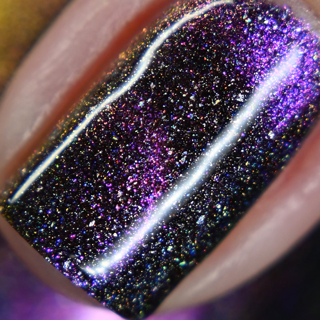 Pulsar - Pink/Bronze/Green Magnetic Holographic Nail Polish - Astronomical 2 Collection - Dam