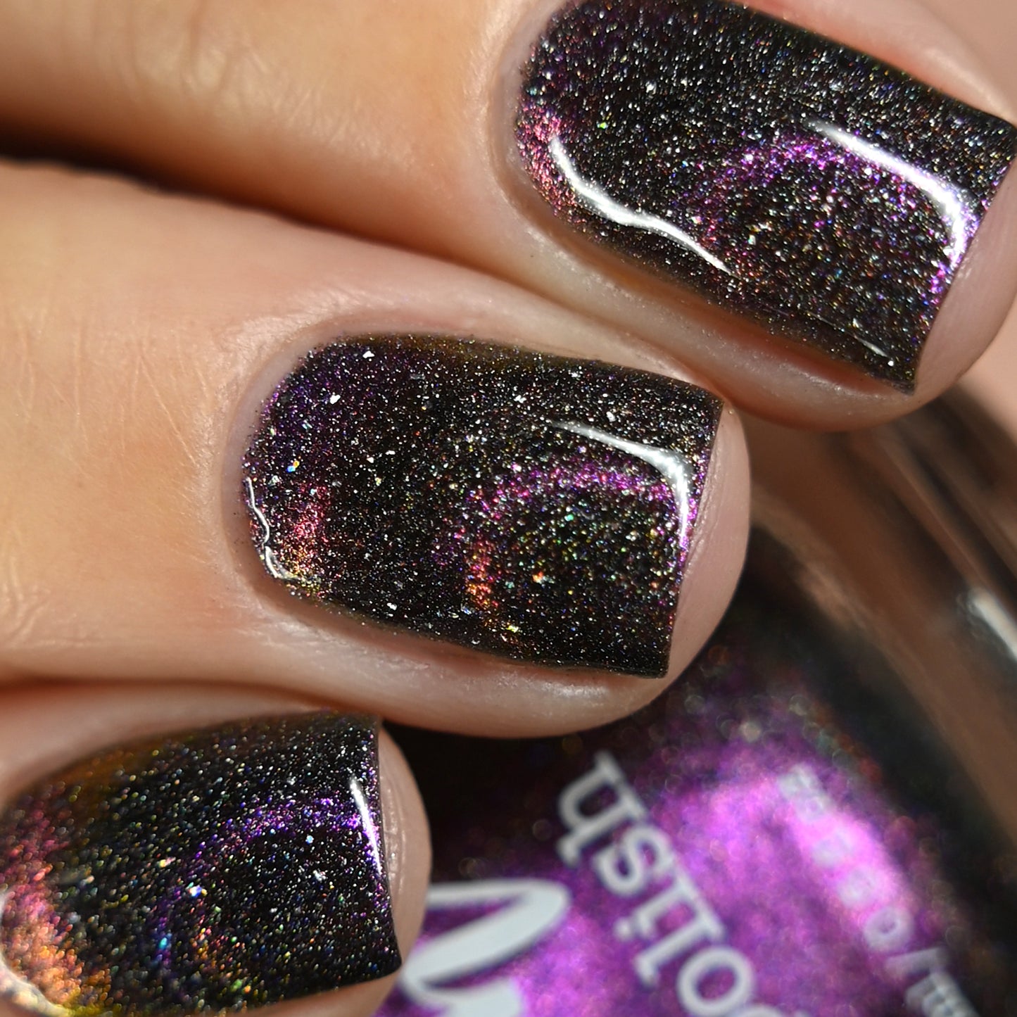 Pulsar - Pink/Bronze/Green Magnetic Holographic Nail Polish - Astronomical 2 Collection - Dam