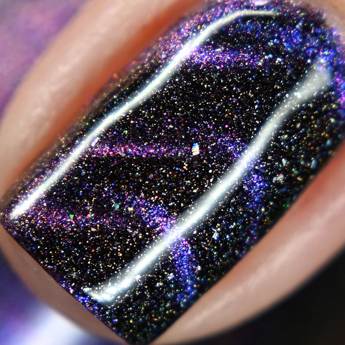 Supernova - Purple/Pink/Bronze Magnetic Holographic Nail Polish - Astronomical 2 Collection - Dam