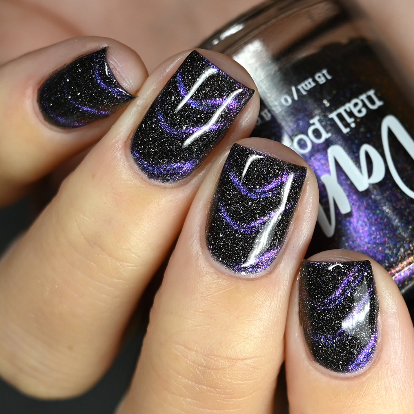 Supernova - Purple/Pink/Bronze Magnetic Holographic Nail Polish - Astronomical 2 Collection - Dam