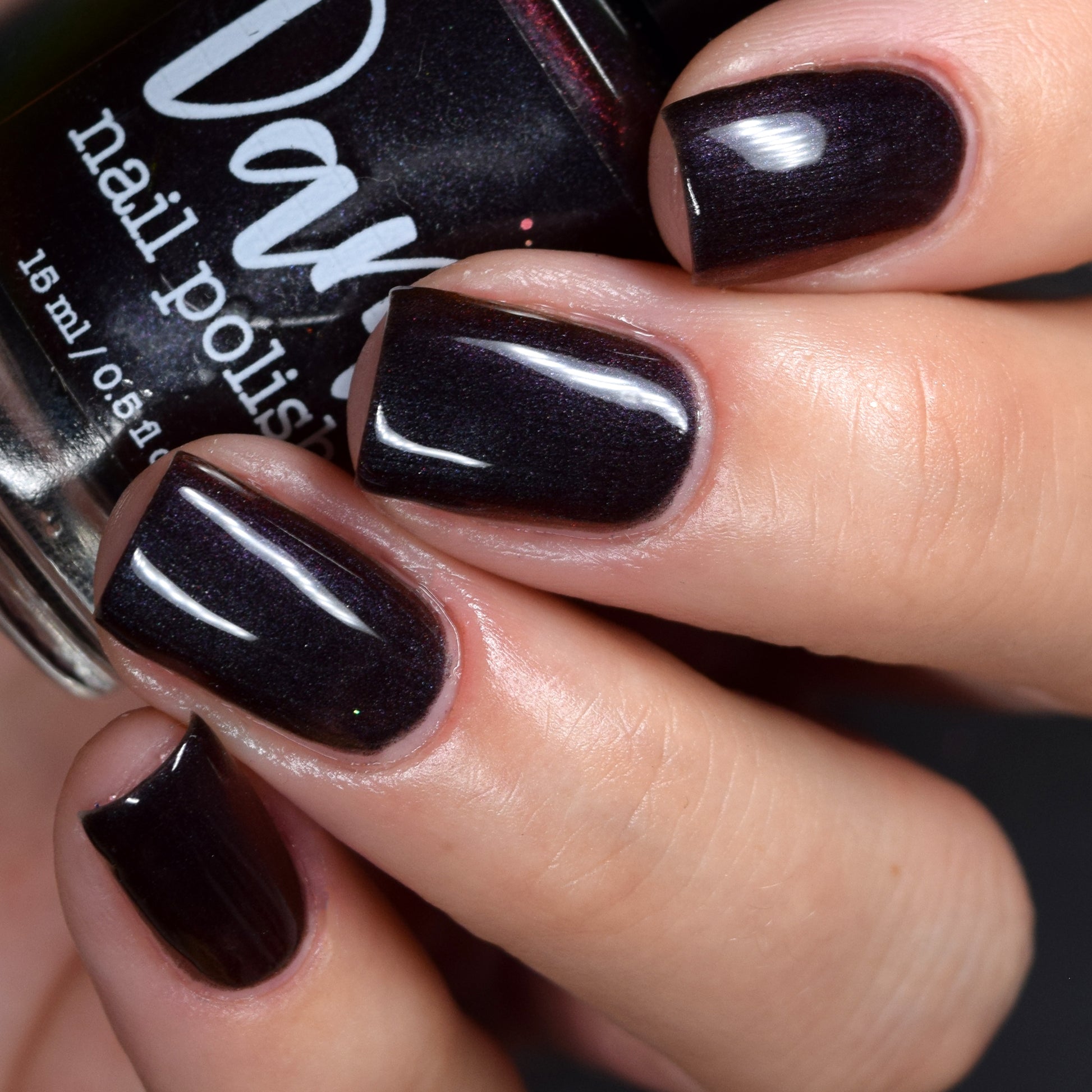 Change of Heart - Black Red Multichrome Polish - Dam Nail Polish