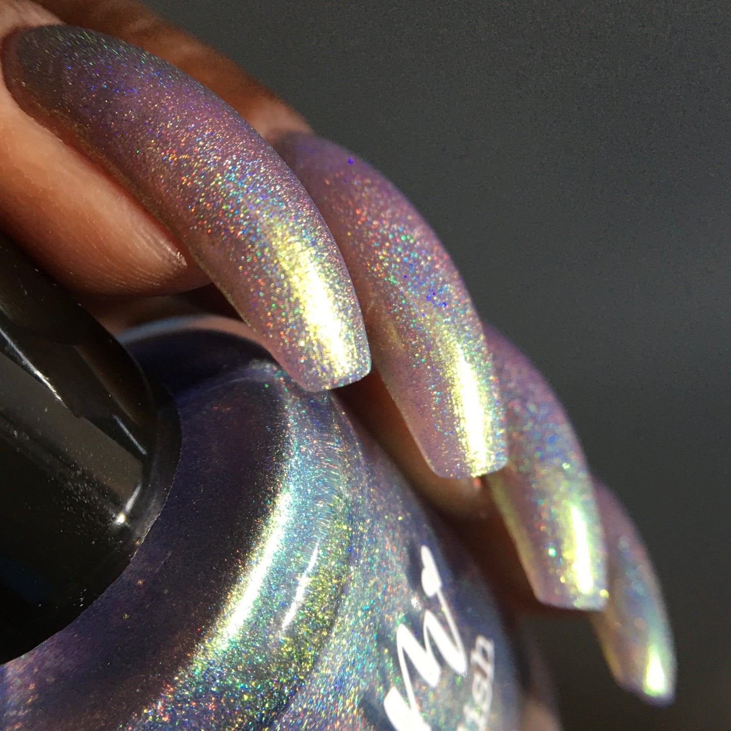 Data is My Love Language - Purple Holographic Nail Polish - Purple Shimmer Nail Polish - Aquarius Birthday Duo - Dam Nail Polish