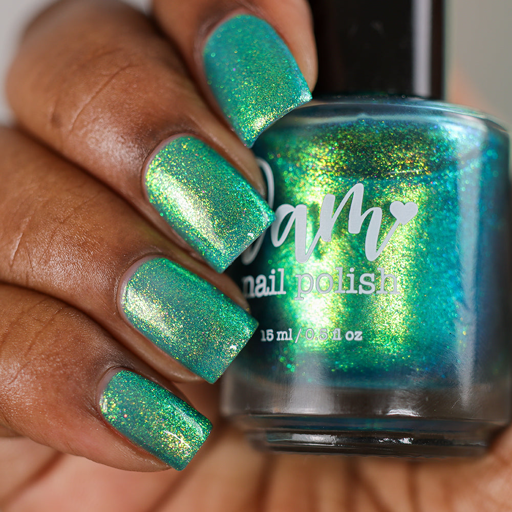 Gone Coastal - Blue Shimmer Nail Polish - Dam
