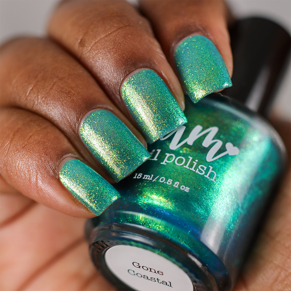 Gone Coastal - Blue Shimmer Nail Polish - Dam