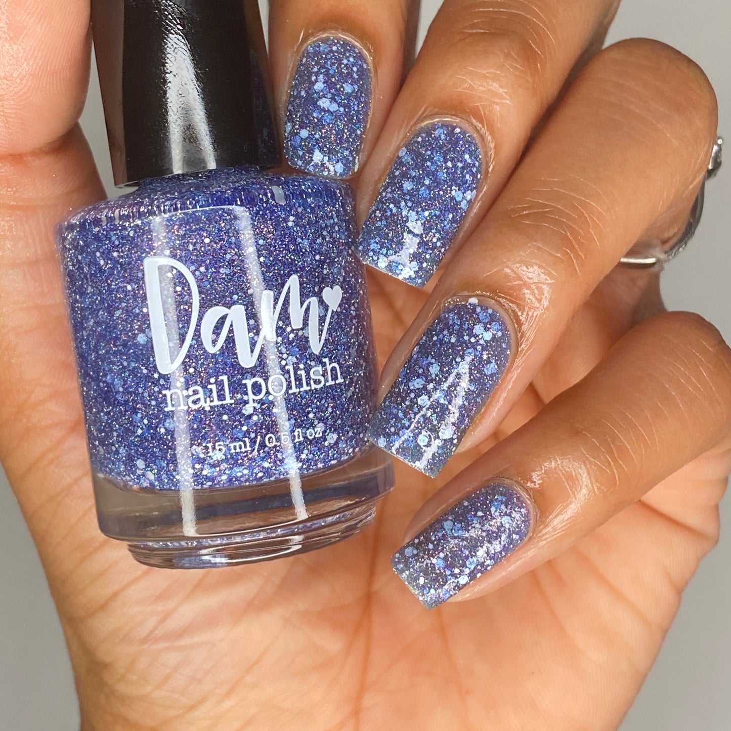 Coma Time - Blue Reflective Glitter Nail Polish - Hibernation Collection - Dam