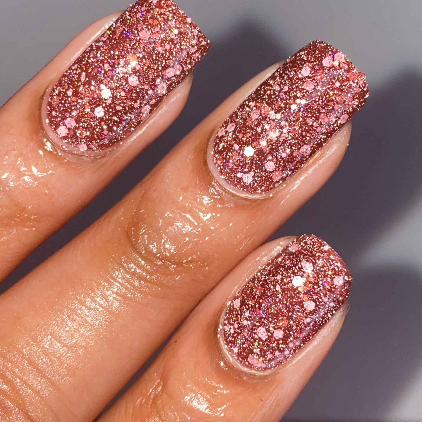 Bear Nap - Brown Reflective Glitter Nail Polish - Hibernation Collection - Dam