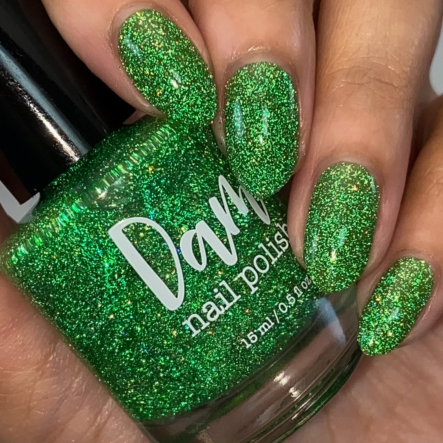 Mint Jelly - Jams & Jellies Collection - Green Reflective Glitter Nail Polish - Dam