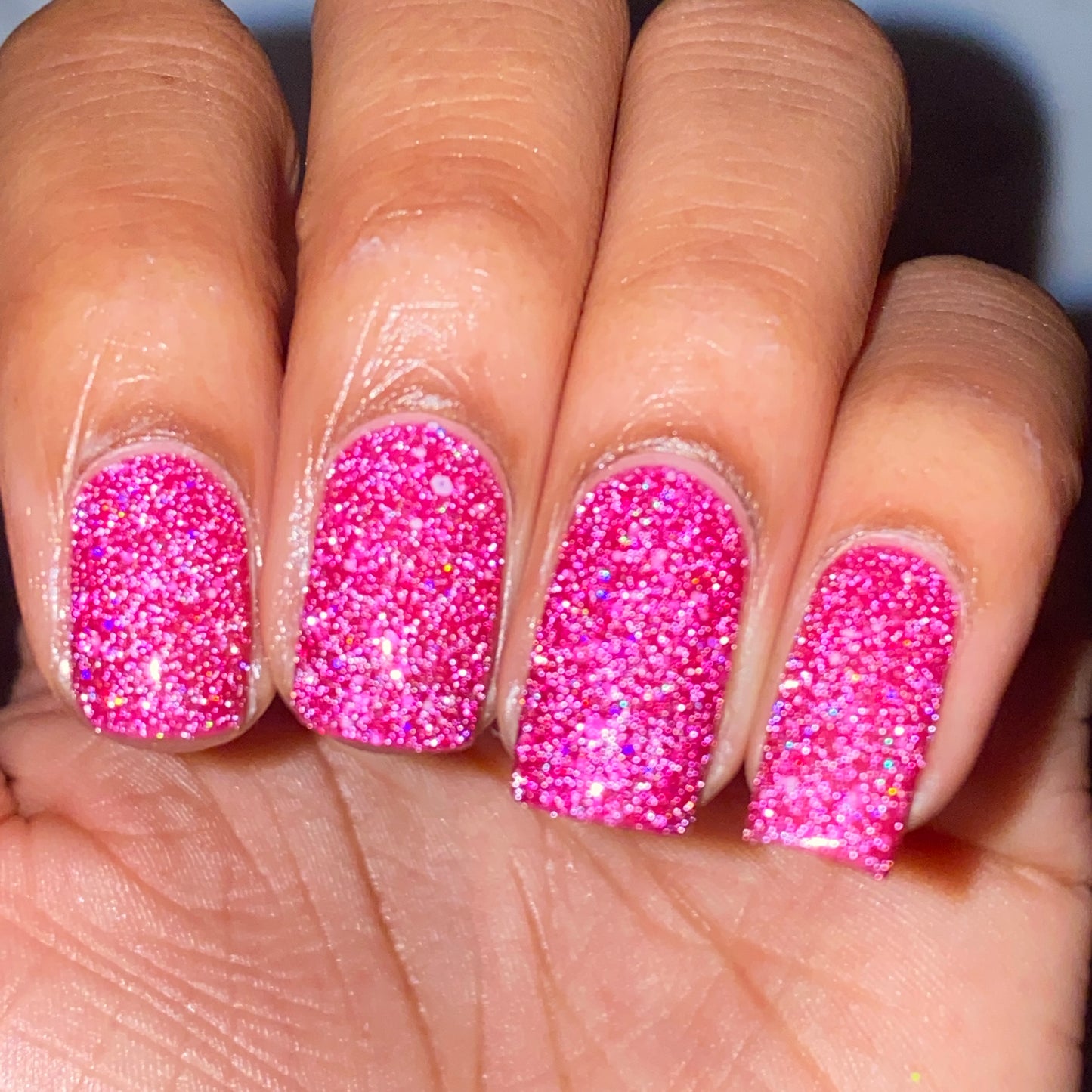 Sweet Dreams - Snooze Collection - Pink Reflective Glitter Nail Polish - Dam