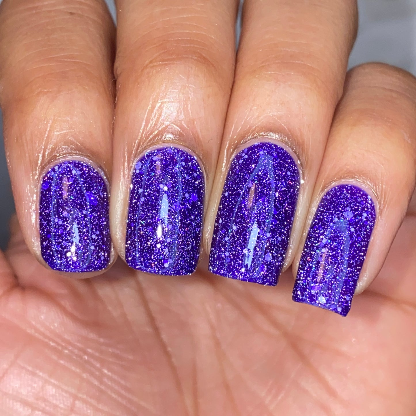 ZzZz - Snooze Collection - Deep Violet Reflective Glitter Nail Polish - Dam