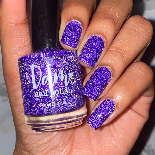 ZzZz - Snooze Collection - Deep Violet Reflective Glitter Nail Polish - Dam