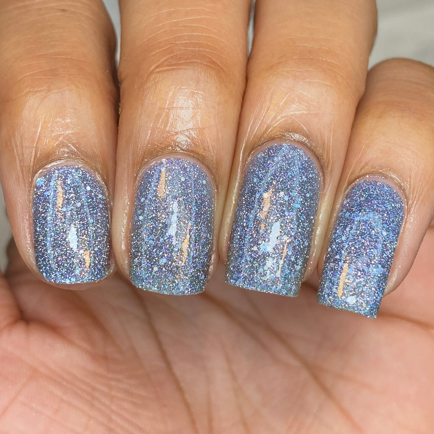 Sleep Tight - Snooze Collection - Silver Lavender Reflective Glitter Nail Polish - Dam