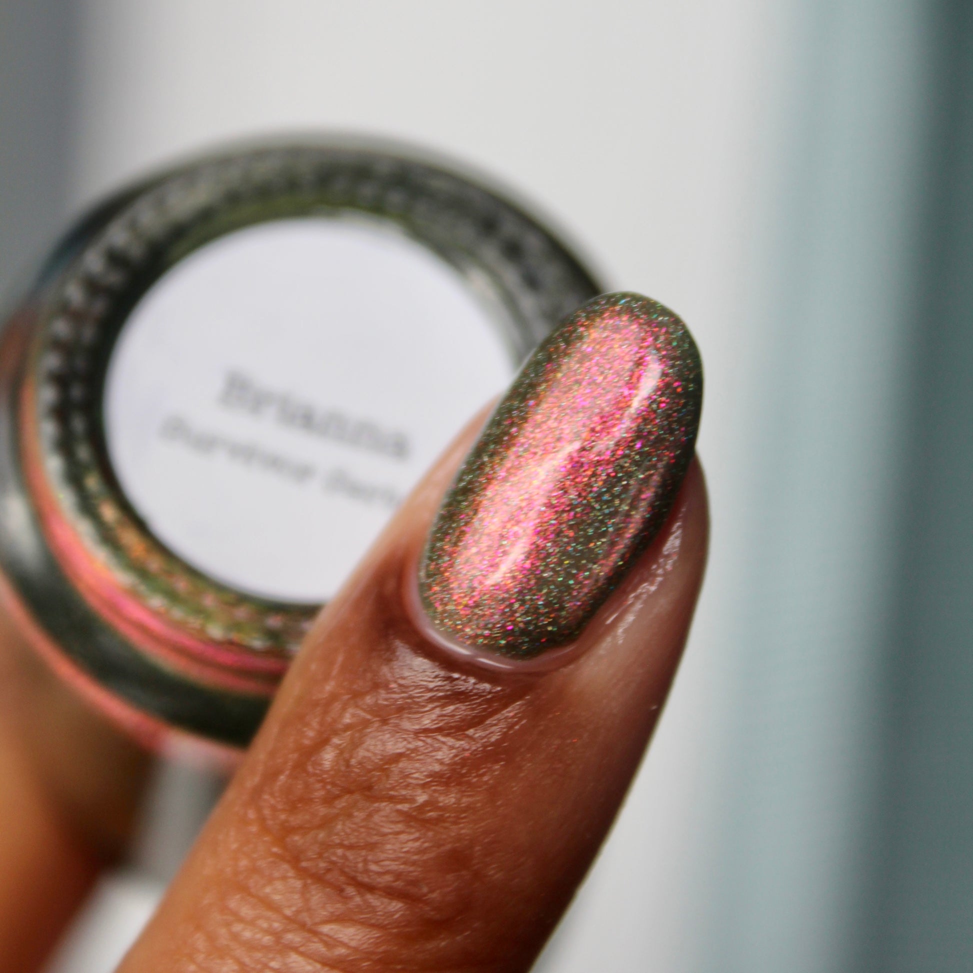 Brianna - Olive Shimmer Polish - Survivor Series - Dam Nail Polish