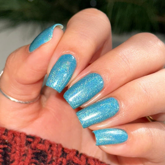 Turquoise - Light Blue Holographic Polish - Gemstone Collection Pt. 4 - Dam