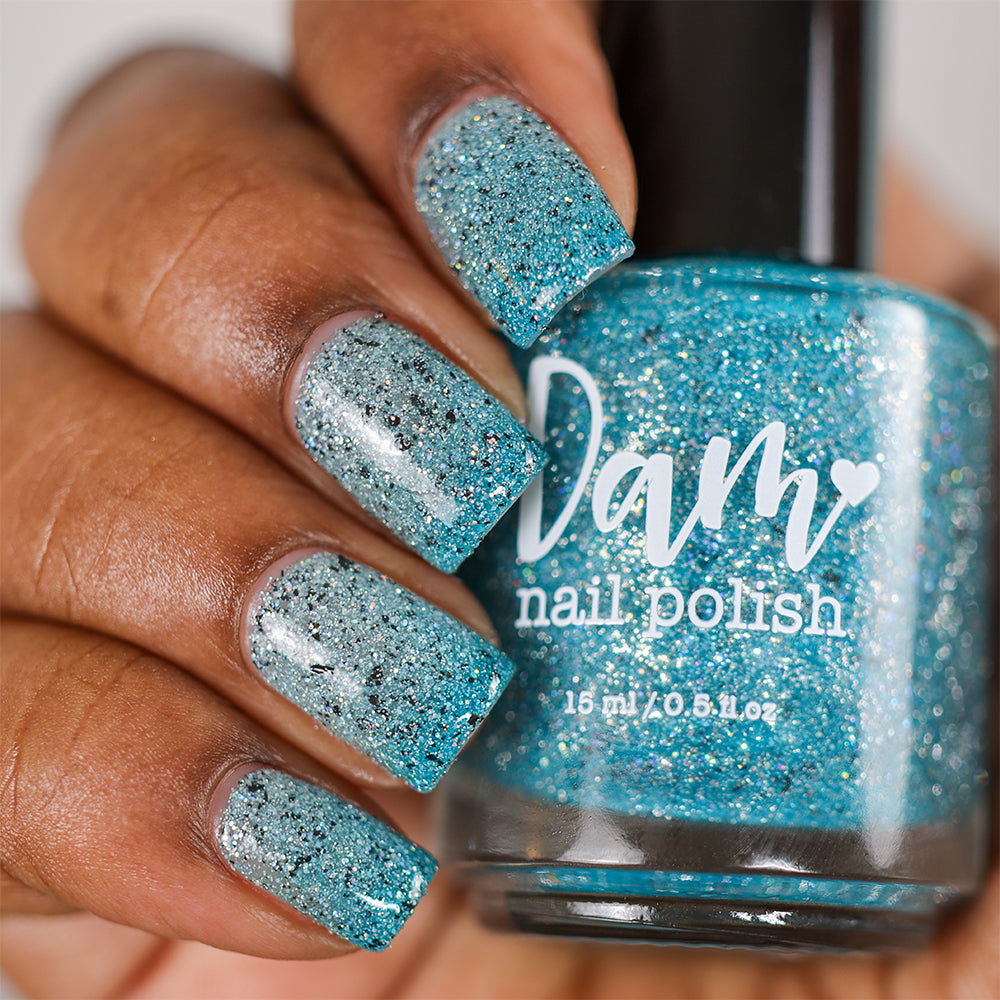 Sarah - Survivor Series - Teal Thermal Reflective Glitter Nail Polish - Dam