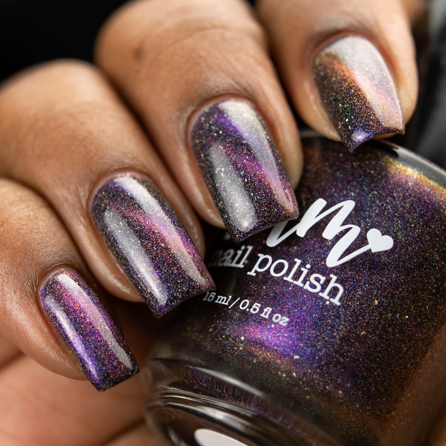 Supernova - Purple/Pink/Bronze Magnetic Holographic Nail Polish - Astronomical 2 Collection - Dam