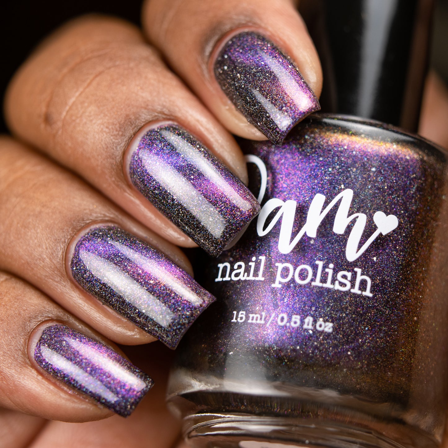 Supernova - Purple/Pink/Bronze Magnetic Holographic Nail Polish - Astronomical 2 Collection - Dam