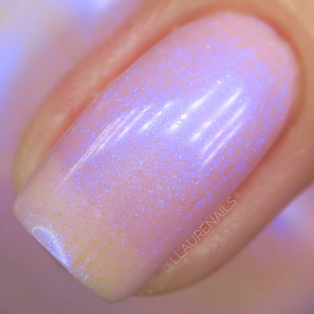 A Whimsical Dream - Pink Tinted Shimmer Nail Polish - Jan 2023 Polish of the Month