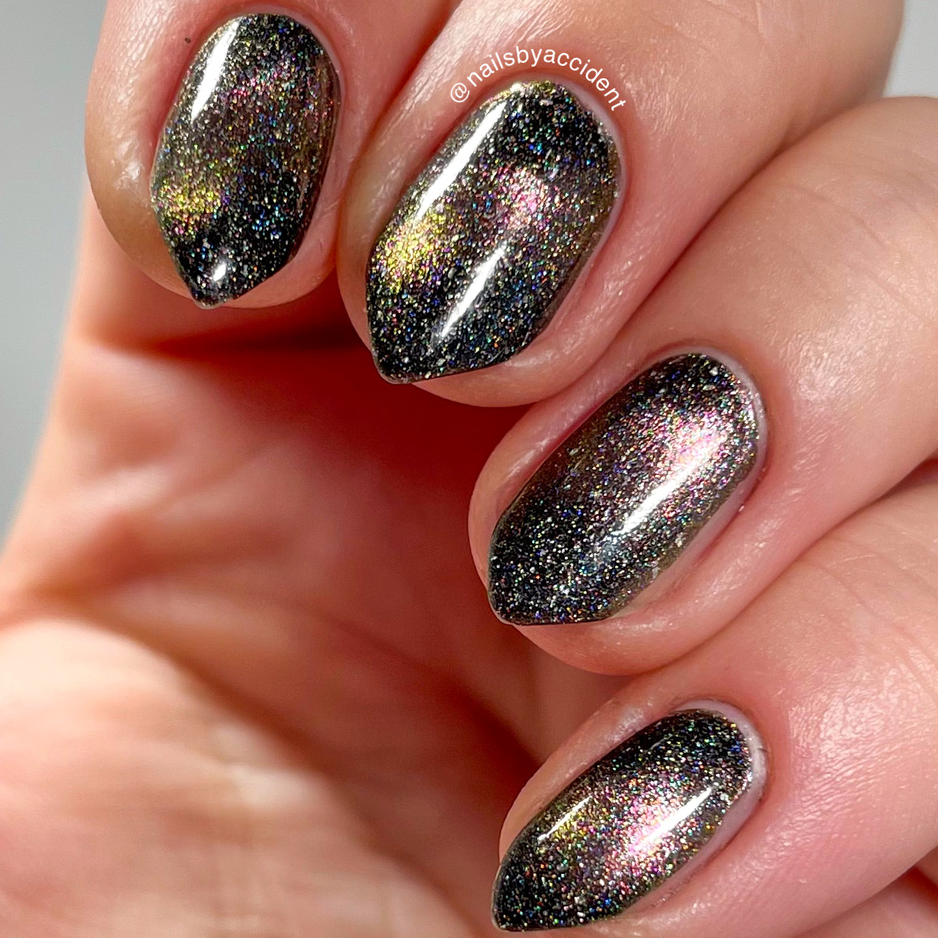 Blazar - Rose Gold/Bronze/Green Magnetic Holographic Nail Polish - Astronomical 2 Collection - Dam