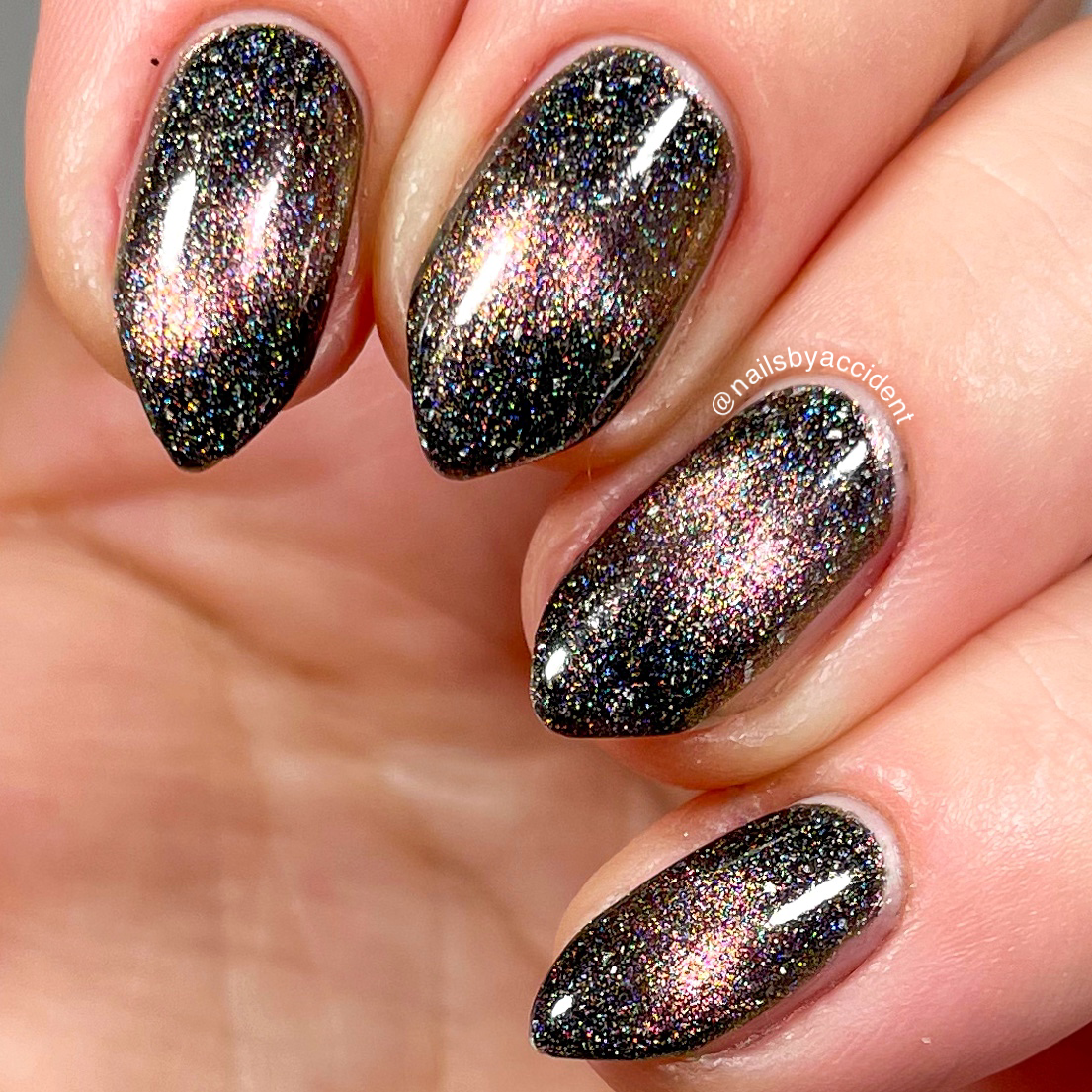 Blazar - Rose Gold/Bronze/Green Magnetic Holographic Nail Polish - Astronomical 2 Collection - Dam