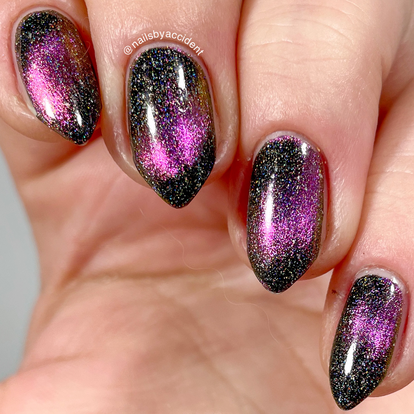 Pulsar - Pink/Bronze/Green Magnetic Holographic Nail Polish - Astronomical 2 Collection - Dam